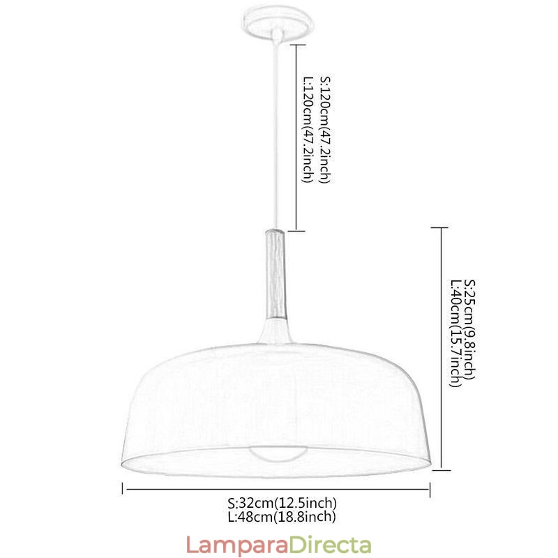 Lámpara colgante nórdica, lámpara individual ajustable, iluminación cálida para el hogar