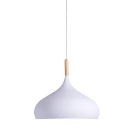 Lámpara colgante moderna de aluminio Macaron, luz ajustable para el hogar