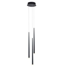 Lámpara colgante moderna y sencilla con forma de cilindro, lámpara de lluvia de meteoritos.