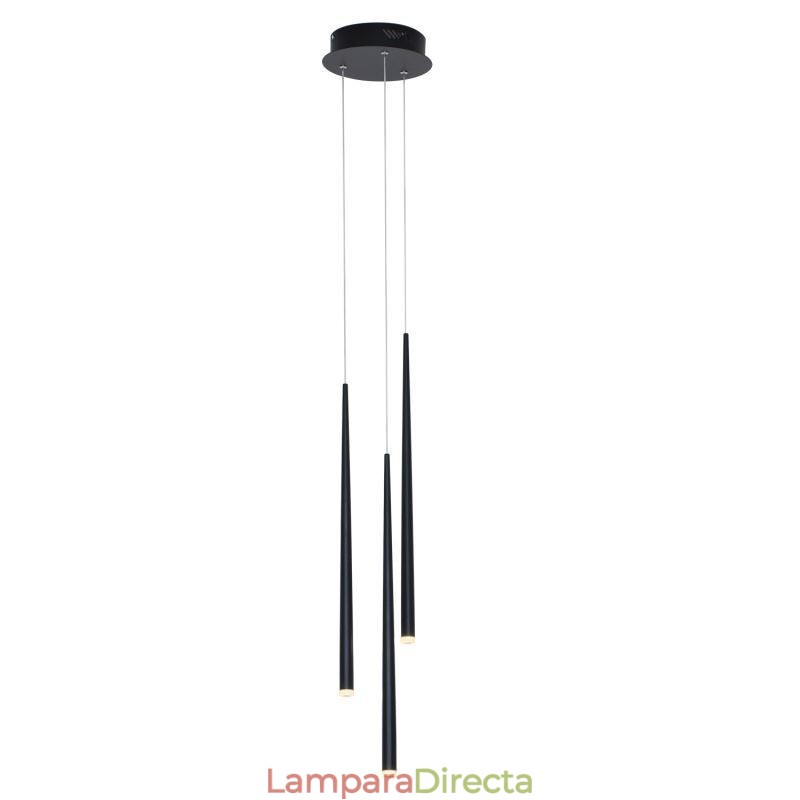 Lámpara colgante moderna y sencilla con forma de cilindro, lámpara de lluvia de meteoritos.