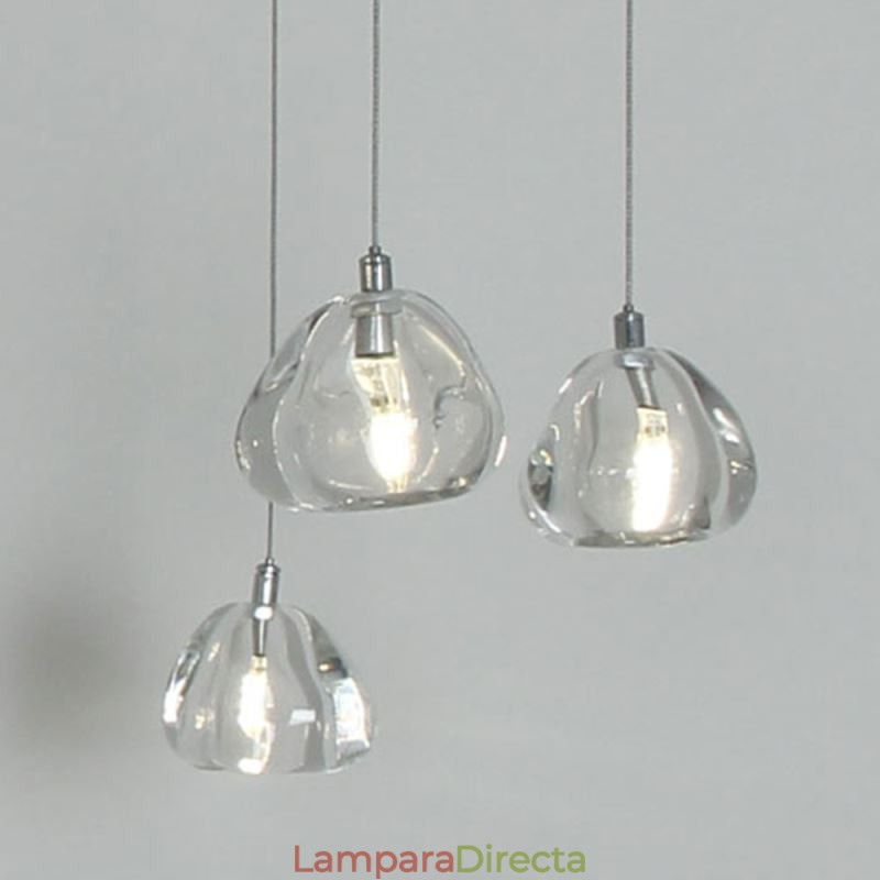 Lámpara colgante moderna de cristal, lámpara de iluminación para el hogar