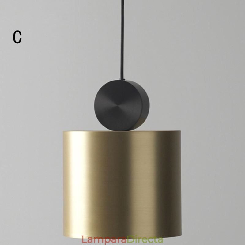 Lámpara colgante moderna de acrílico nórdico con iluminación geométrica