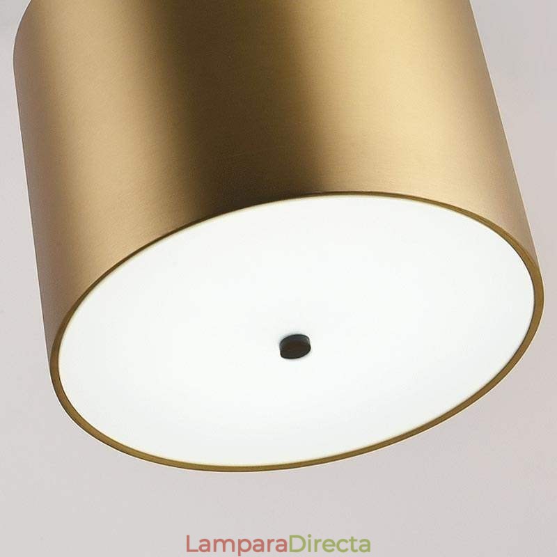 Lámpara colgante moderna de acrílico nórdico con iluminación geométrica