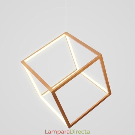 Lámpara colgante posmoderna geométrica dorada Lámpara colgante posmoderna geométrica dorada