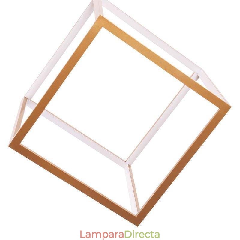 Lámpara colgante posmoderna geométrica dorada