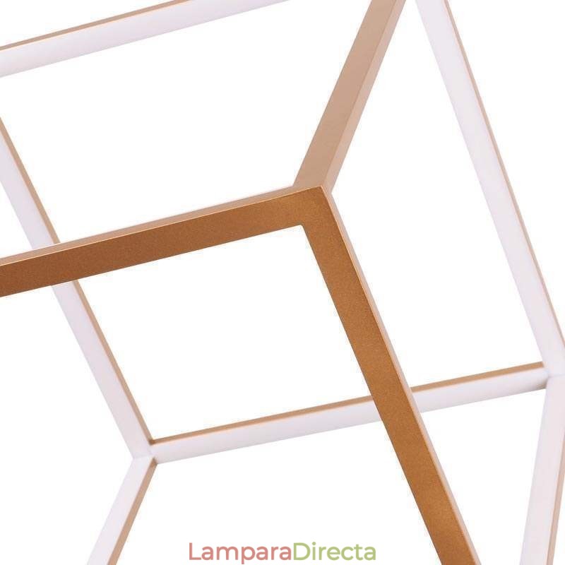 Lámpara colgante posmoderna geométrica dorada