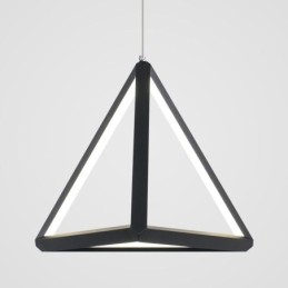 Lámpara colgante posmoderna con forma de triángulo geométrico, lámpara creativa, iluminación
