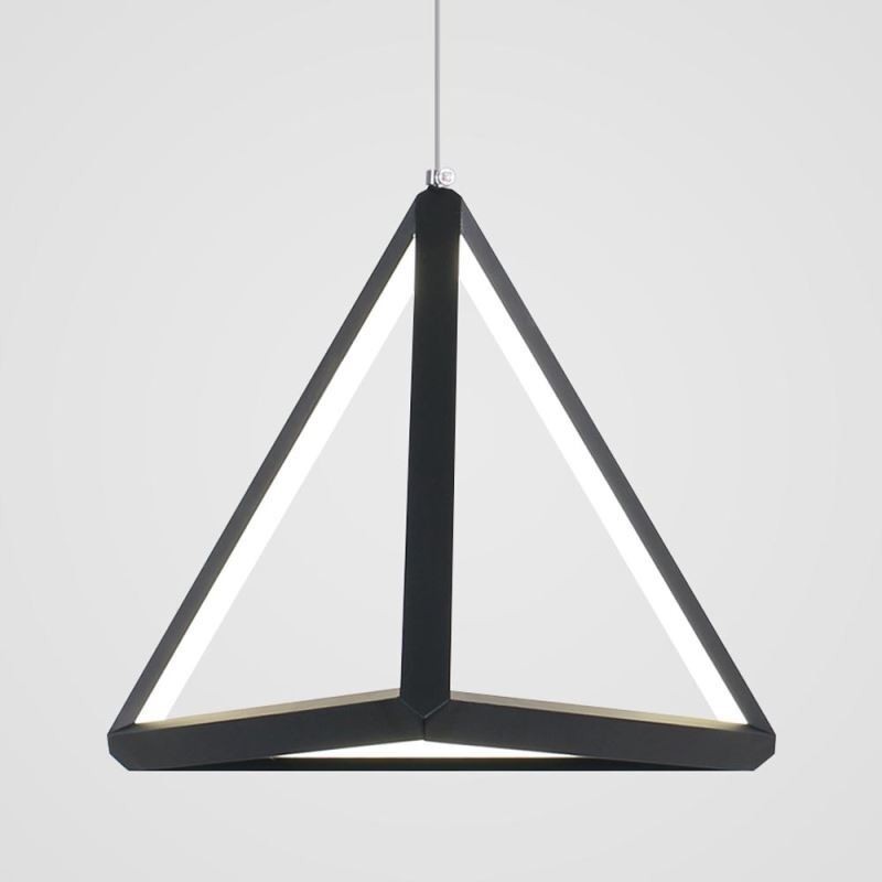 Lámpara colgante posmoderna con forma de triángulo geométrico, lámpara creativa, iluminación