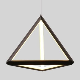 Lámpara colgante posmoderna con forma de triángulo geométrico, lámpara creativa, iluminación
