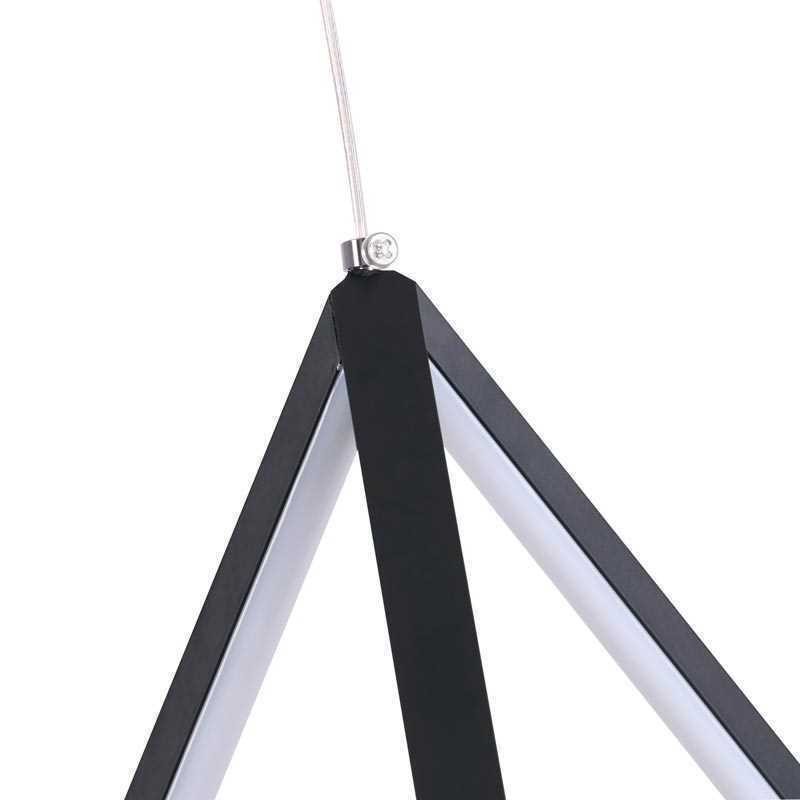 Lámpara colgante posmoderna con forma de triángulo geométrico, lámpara creativa, iluminación