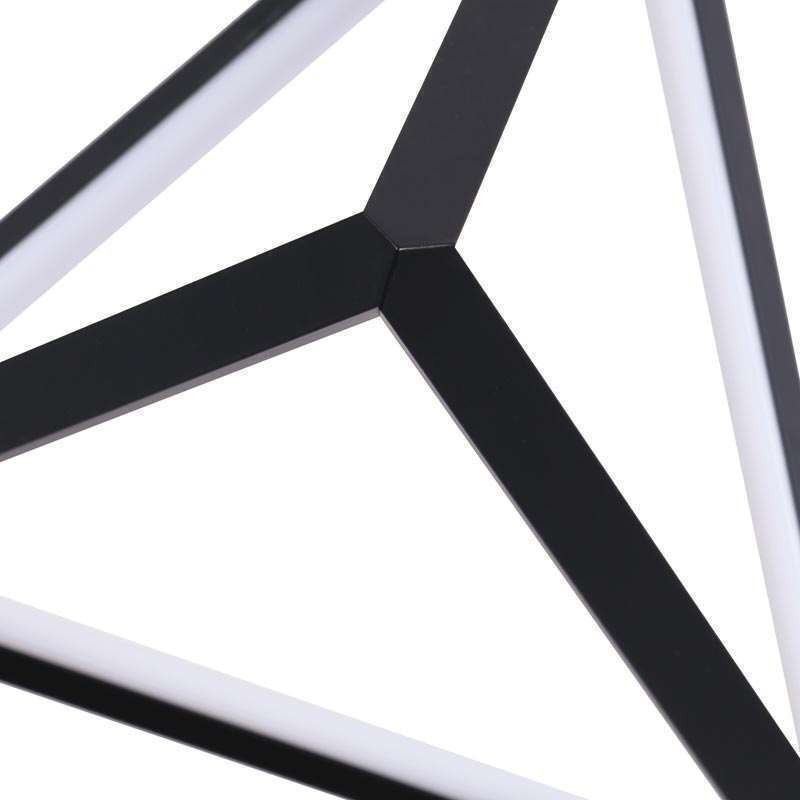 Lámpara colgante posmoderna con forma de triángulo geométrico, lámpara creativa, iluminación