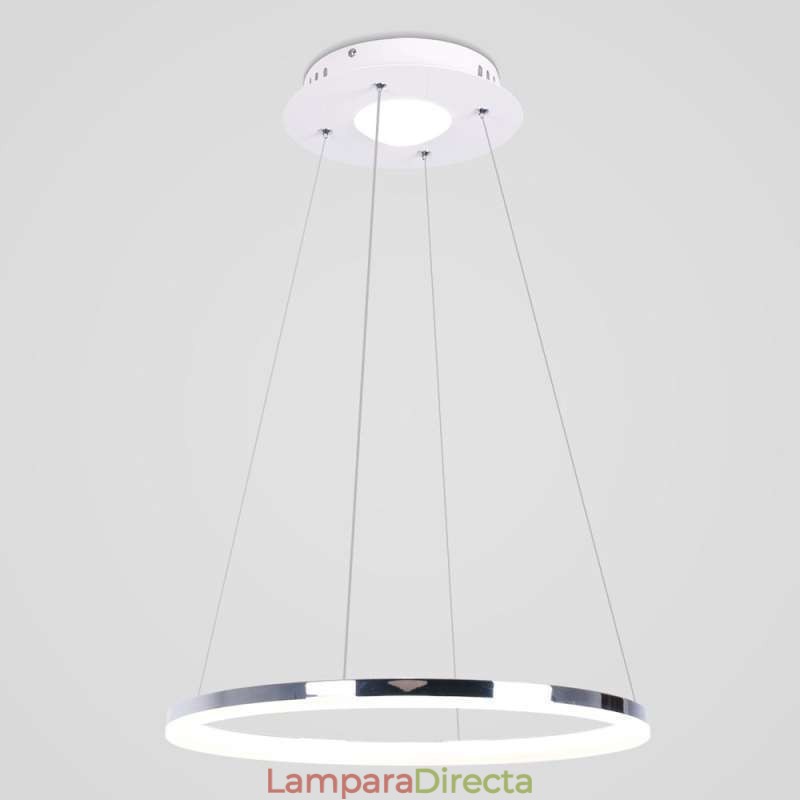Lámpara colgante moderna de acrílico circular de 40 cm