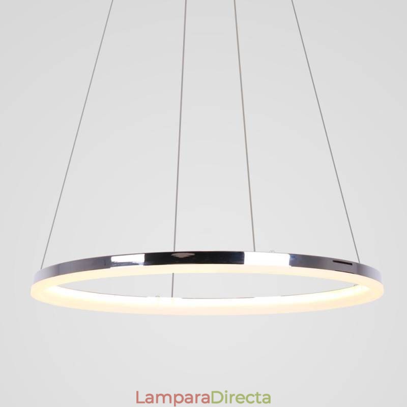 Lámpara colgante moderna de acrílico circular de 40 cm