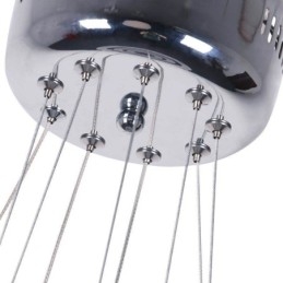 Lámpara colgante moderna de acrílico con 3 anillos, 40 + 30 + 20 cm