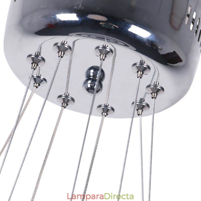 Lámpara colgante moderna de acrílico con 3 anillos, 40 + 30 + 20 cm