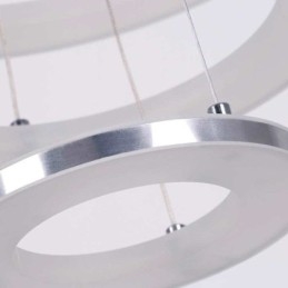 Lámpara colgante moderna de acrílico con 3 anillos, 40 + 30 + 20 cm