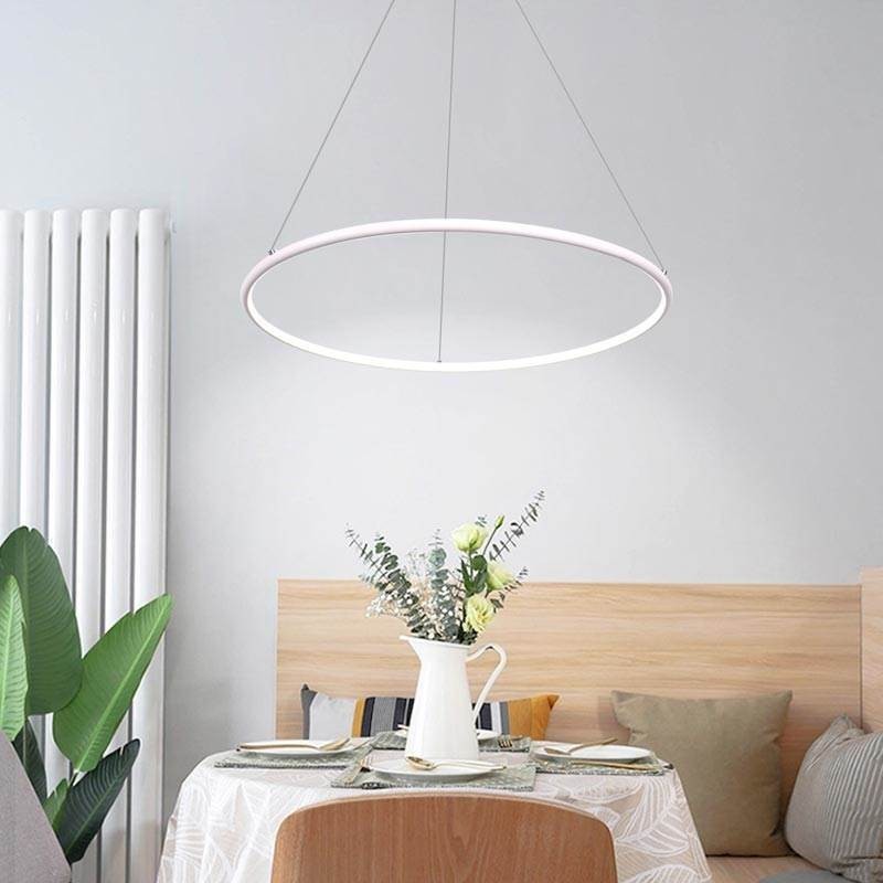 Lámpara colgante moderna circular de 60 cm y 80 cm.