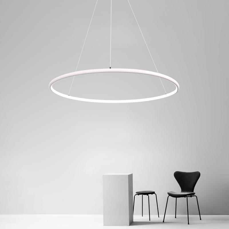 Lámpara colgante moderna circular de 60 cm y 80 cm.