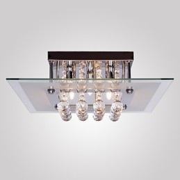 Lámpara de techo moderna de cristal para sala de estar, 5 luces