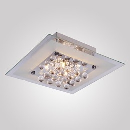 Lámpara de techo moderna de cristal para sala de estar, 5 luces