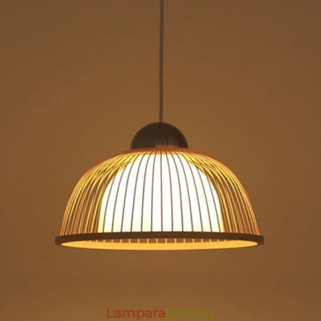 Lámpara colgante moderna y sencilla de bambú especial para mesita de noche Lámpara colgante moderna y sencilla de bambú especial para mesita de noche
