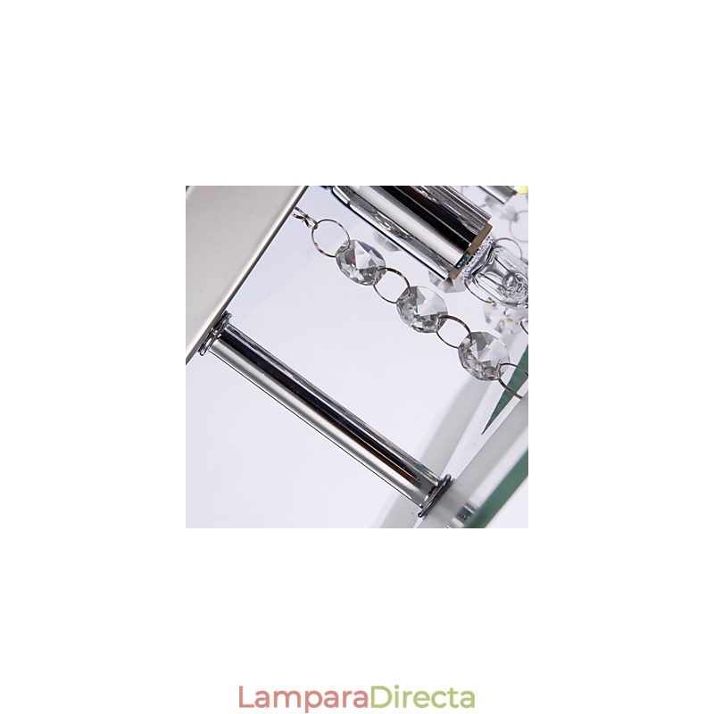 Lámpara de techo moderna de cristal para sala de estar, 5 luces
