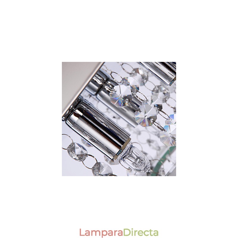 Lámpara de techo moderna de cristal para sala de estar, 5 luces