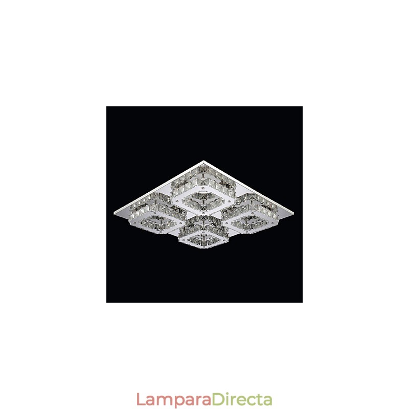 Lámpara empotrada moderna y contemporánea de metal galvanizado