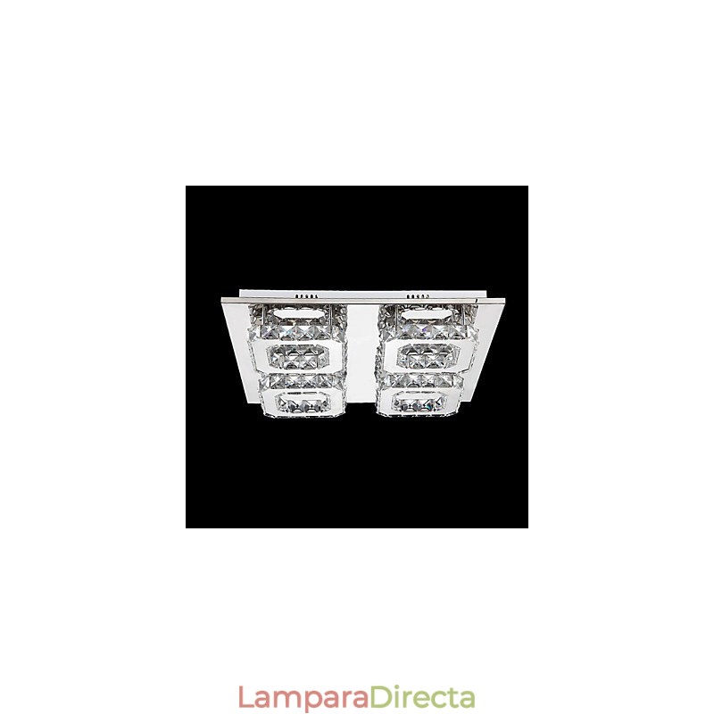 Lámpara empotrada moderna y contemporánea de metal galvanizado