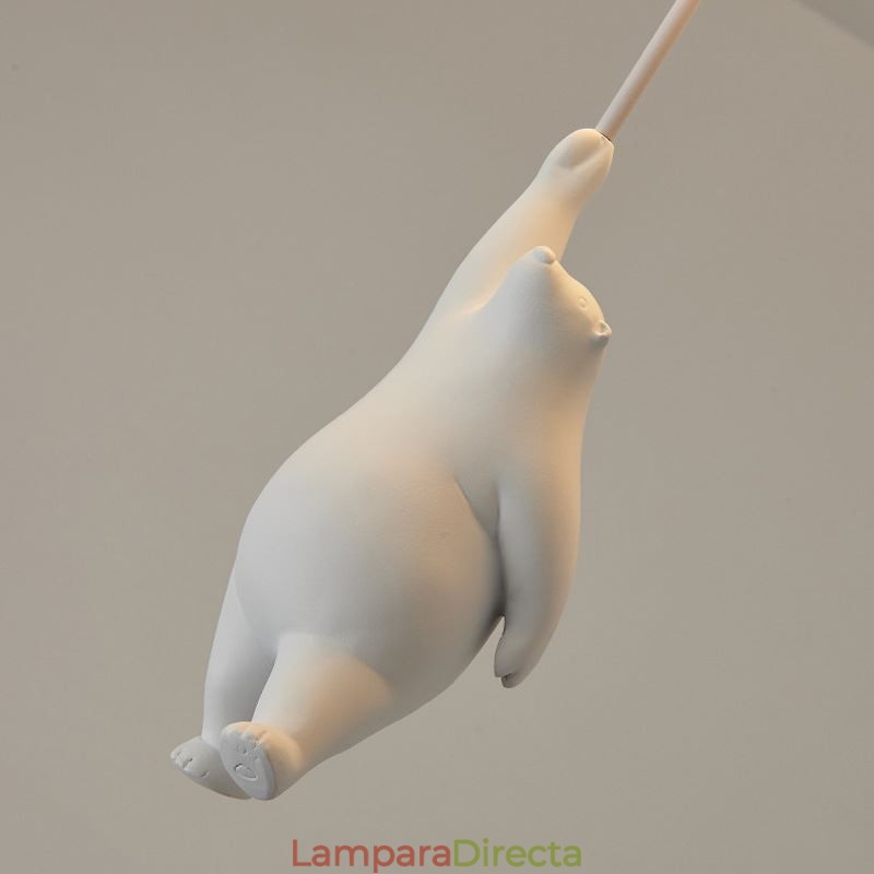 Lámpara de techo nórdica con forma de globo, lámpara colgante acrílica para niños.