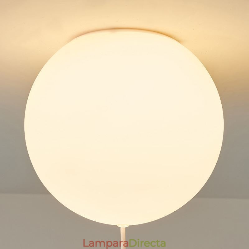 Lámpara de techo nórdica con forma de globo, lámpara colgante acrílica para niños.