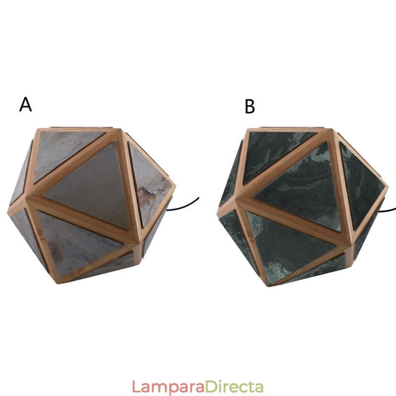 Lámpara colgante geométrica con diseño translúcido 3D en forma de diamante