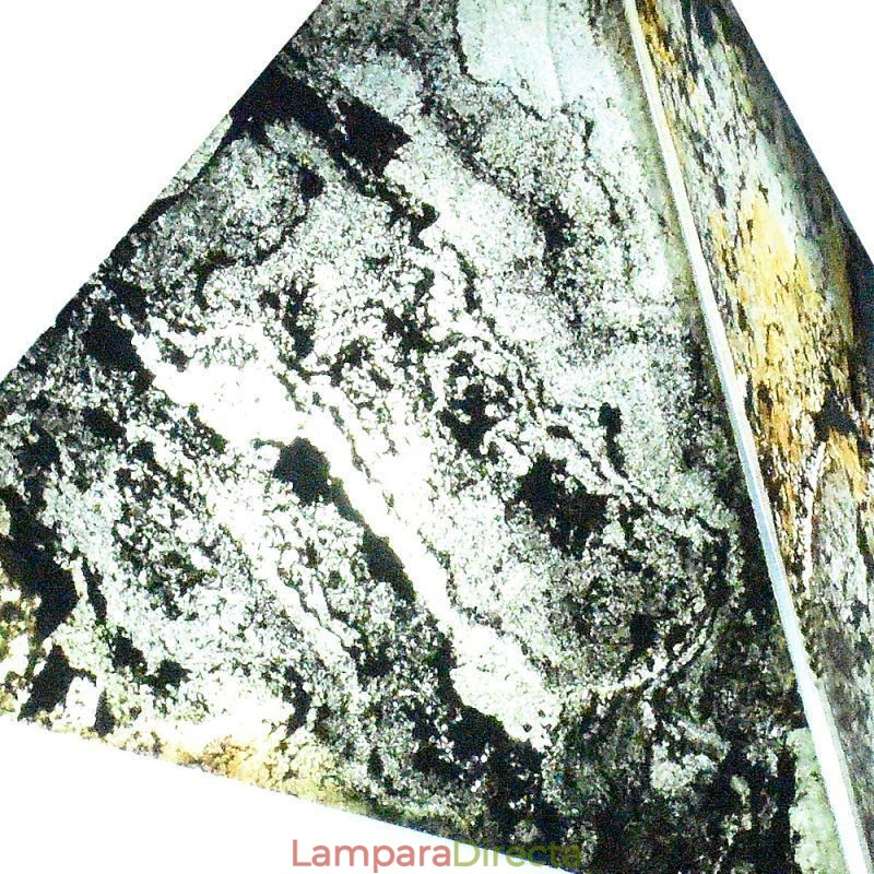 Lámpara colgante geométrica con diseño translúcido 3D en forma de diamante