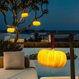 Lámpara portátil de calabaza para exteriores, estilo retro japonés