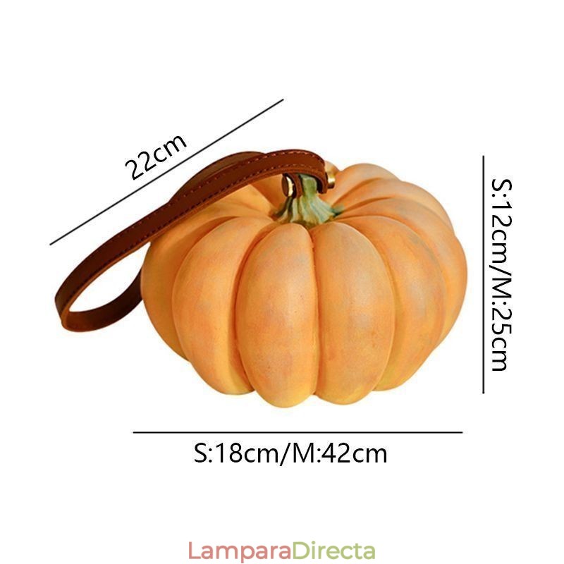 Lámpara portátil de calabaza para exteriores, estilo retro japonés