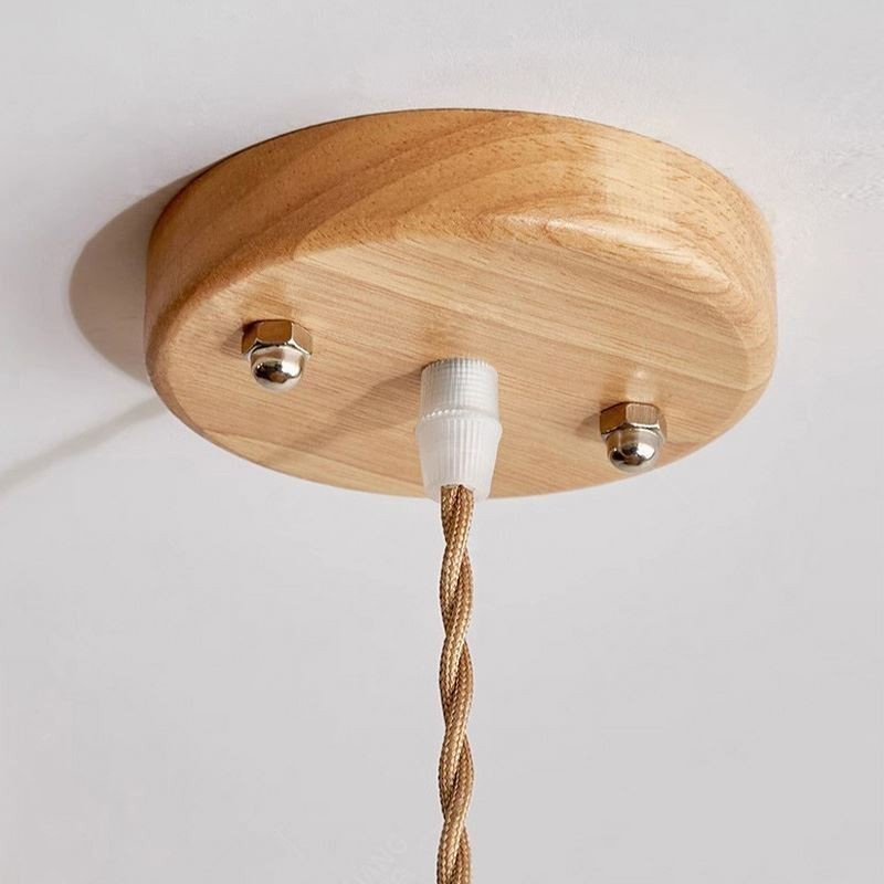 Lámpara colgante de cuerda de cáñamo con borlas para techo, decoración retro
