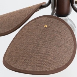 Lámpara colgante nórdica estilo Wabi Sabi con pantalla de tela, lámpara de techo decorativa