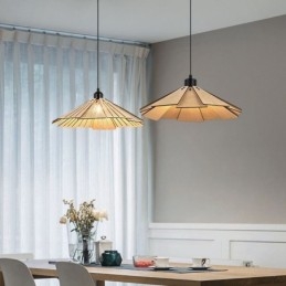 Lámpara colgante creativa de madera retro para techo