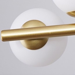 Lámpara colgante Magic Beans, lámpara de techo de vidrio molecular
