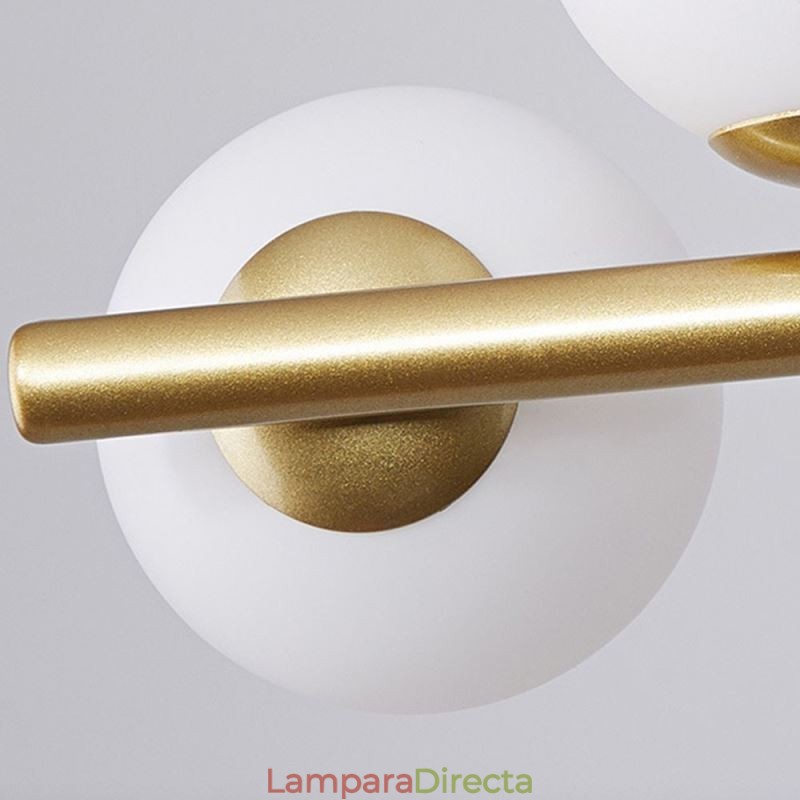 Lámpara colgante Magic Beans, lámpara de techo de vidrio molecular