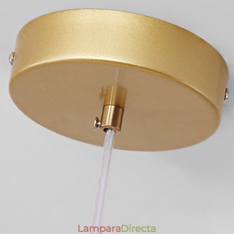 Lámpara colgante Magic Beans, lámpara de techo de vidrio molecular
