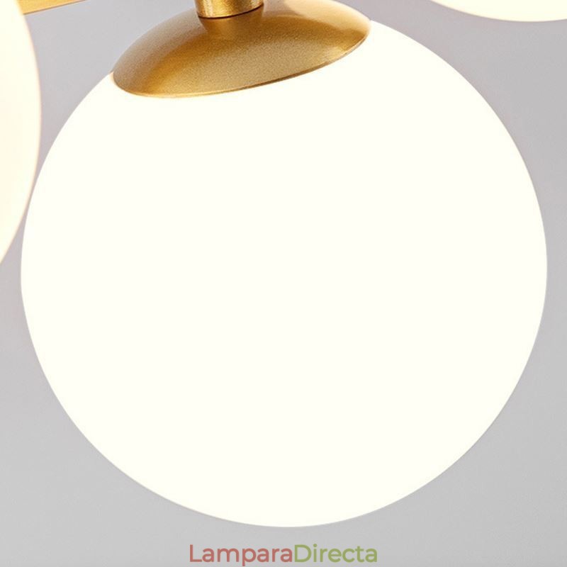 Lámpara colgante Magic Beans, lámpara de techo de vidrio molecular
