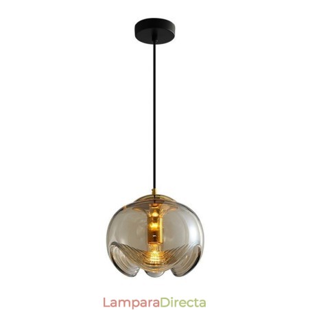 Lámpara colgante de cristal con estambre, moderna y minimalista, de hierro forjado. Lámpara colgante de cristal con estambre, moderna y minimalista, de hierro forjado.