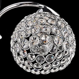 Lámpara colgante moderna contemporánea de metal galvanizado con cristal y montaje empotrado