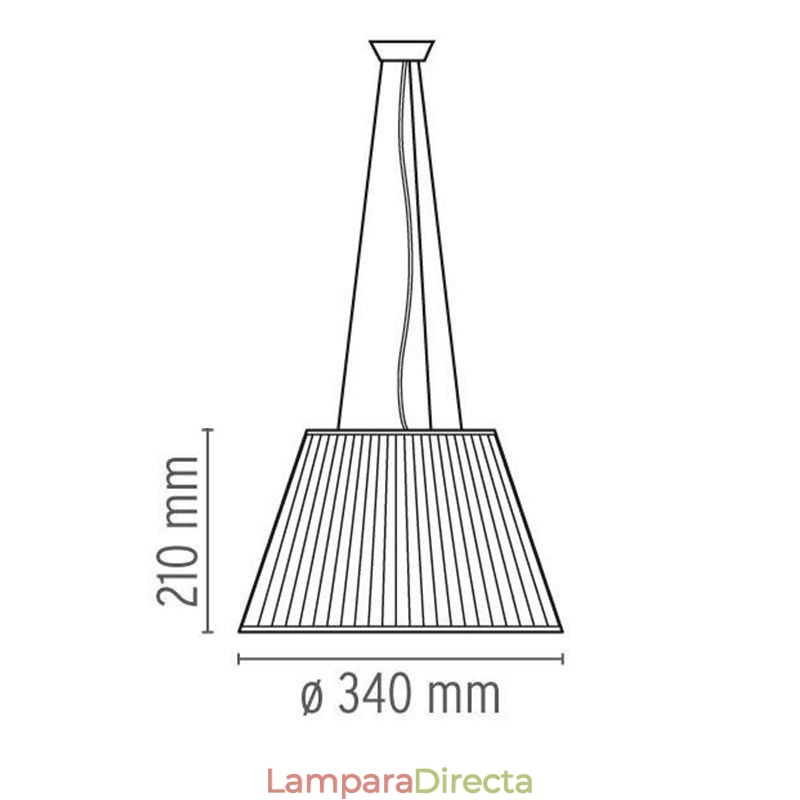 Lámpara colgante de vidrio moderna y sencilla para techo.