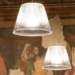 Lámpara colgante de vidrio moderna y sencilla para techo.