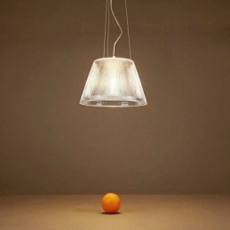 Lámpara colgante de vidrio moderna y sencilla para techo.