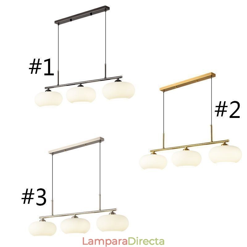 Lámpara colgante de cristal nórdico, lámpara de techo creativa de hierro forjado