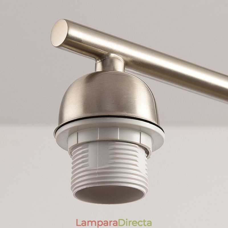 Lámpara colgante de cristal nórdico, lámpara de techo creativa de hierro forjado