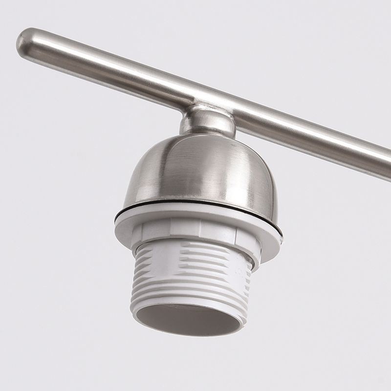 Lámpara colgante de cristal nórdico, lámpara de techo creativa de hierro forjado